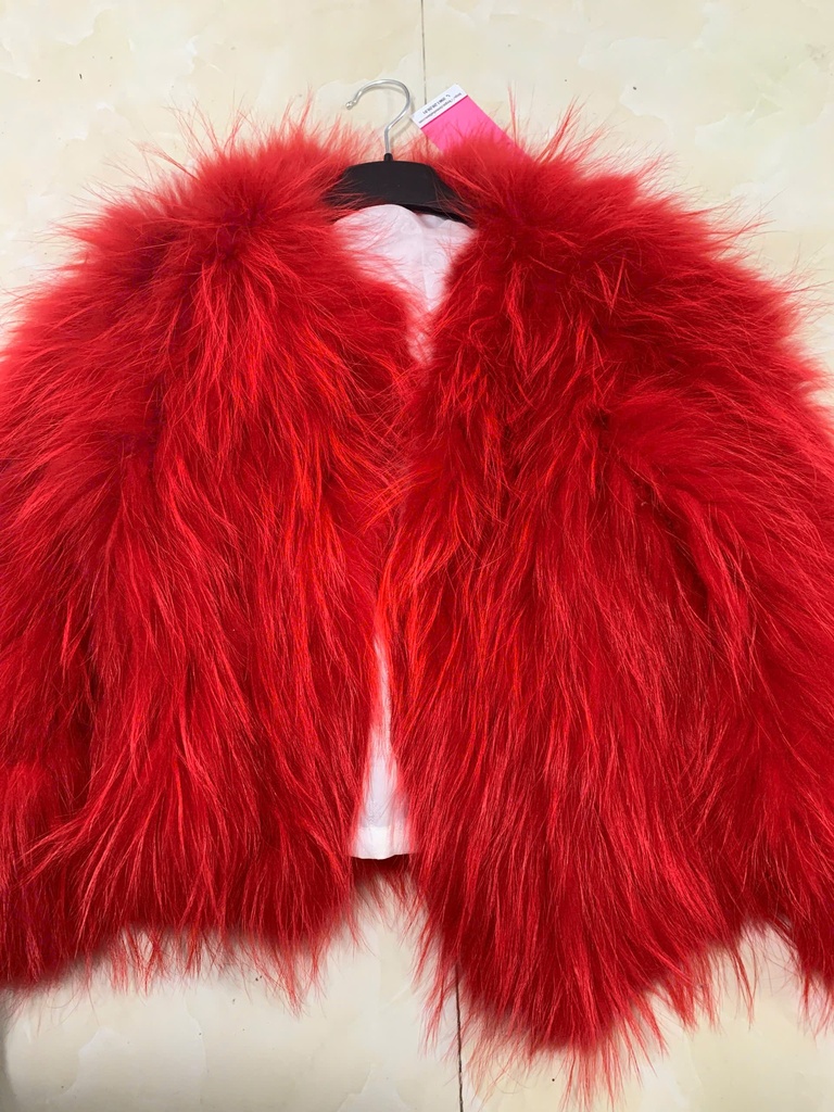 ÁO KHOÁC LÔNG ĐỎ OANH