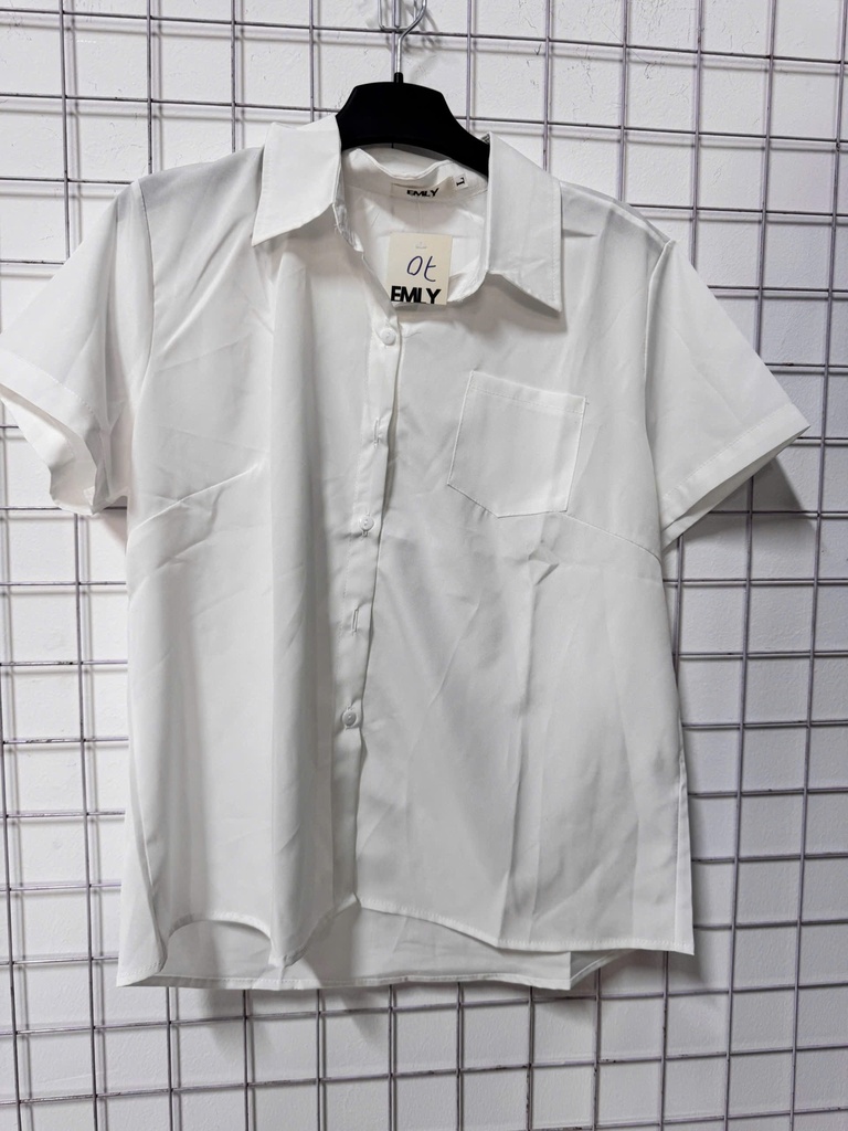 ÁO SƠMI TRẮNG CỘC TAY THUYII