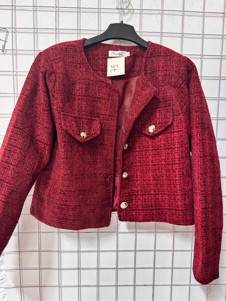 ÁO KHOÁC DẠ ĐỎ THUYII