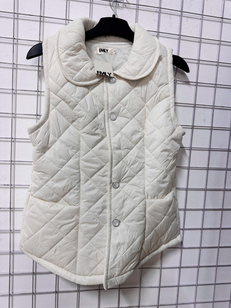 ÁO KHOÁC GILE TRẮNG CÓ CỔ THUYII