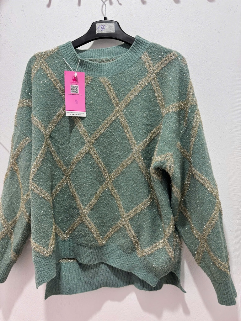 ÁO LEN XANH KẺ HIEN