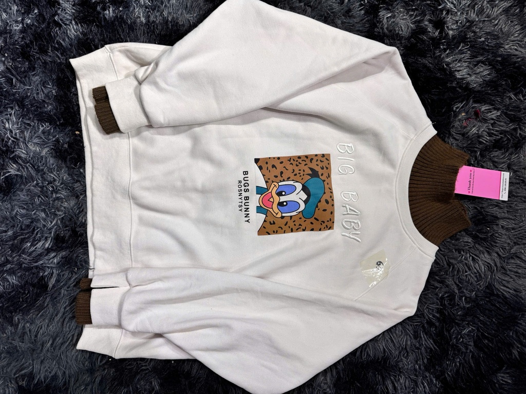 ÁO LEN TRẮNG HỌA TIẾT VỊT DONNAN VY