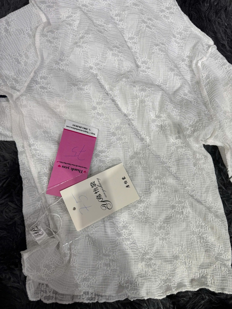 ÁO LEN TRẮNG HẠT GẠO THUYU