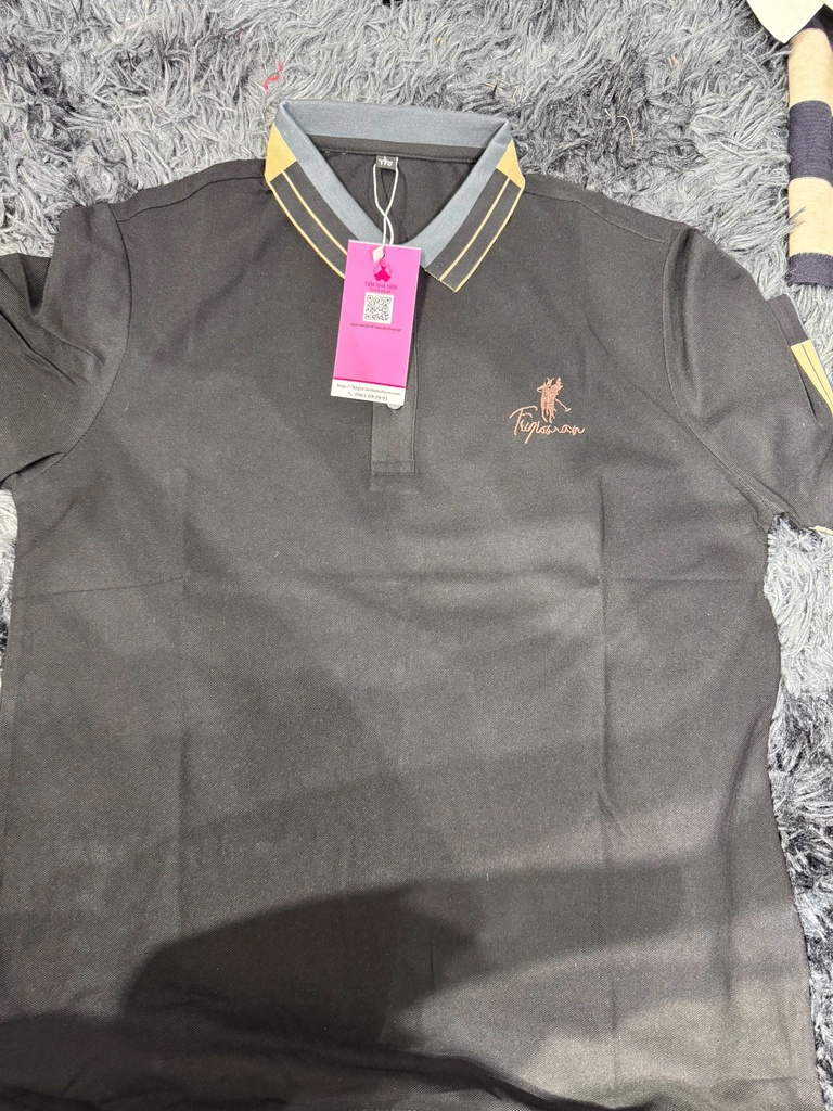 ÁO CỘC TAY NAM ĐEN THUY