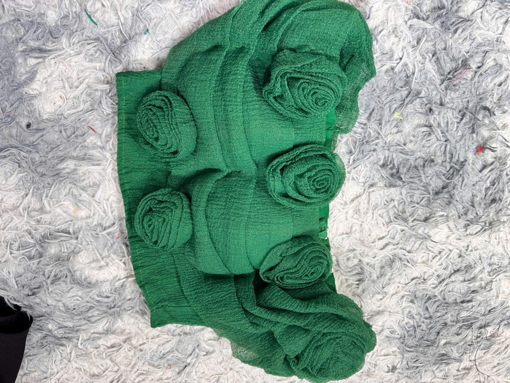 ÁO CUP HOA XANH LÁ NGOC