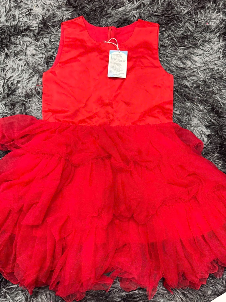 VÁY ĐỎ CÔNG CHÚA BABY TRANG