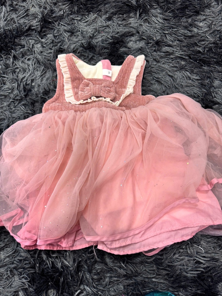 VÁY HỒNG CÔNG CHÚA BABY TRANG