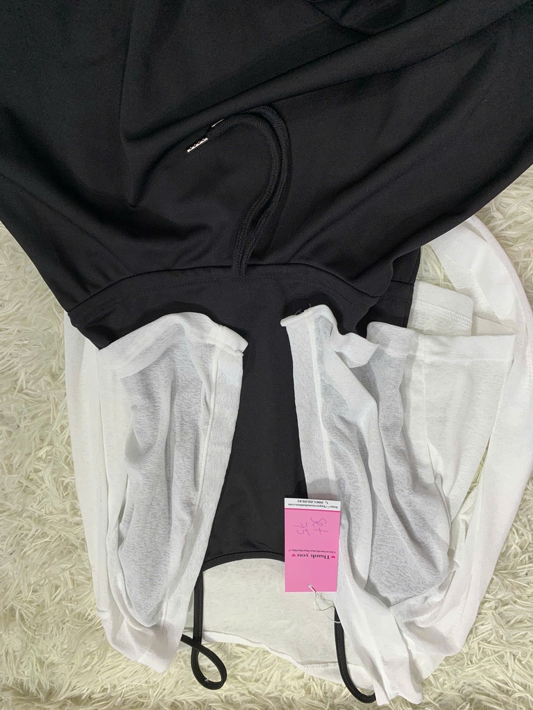 SEY VÁY 2 DÂY KÈM ÁO TRẮNG KHOÁC NGOÀI THUY