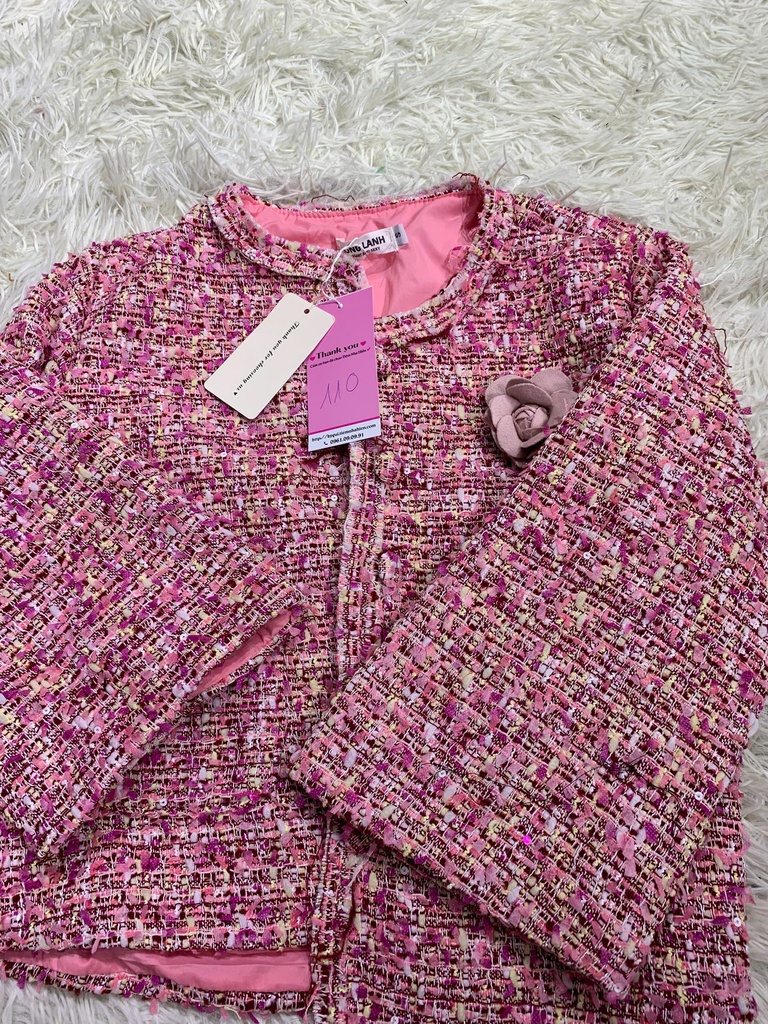 ÁO KHOÁC DẠ HỒNG CÁNH TIÊN THUY