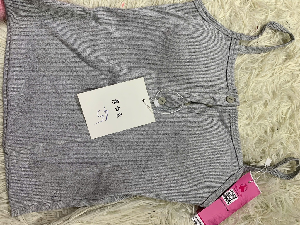 ÁO 2 DÂY XÁM CÓ MÚT NGỰC THUY