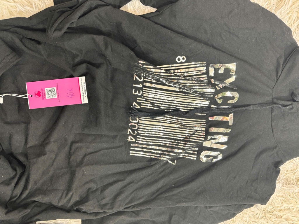 ÁO HOODY DÁNG RỘNG ĐEN NGUYET