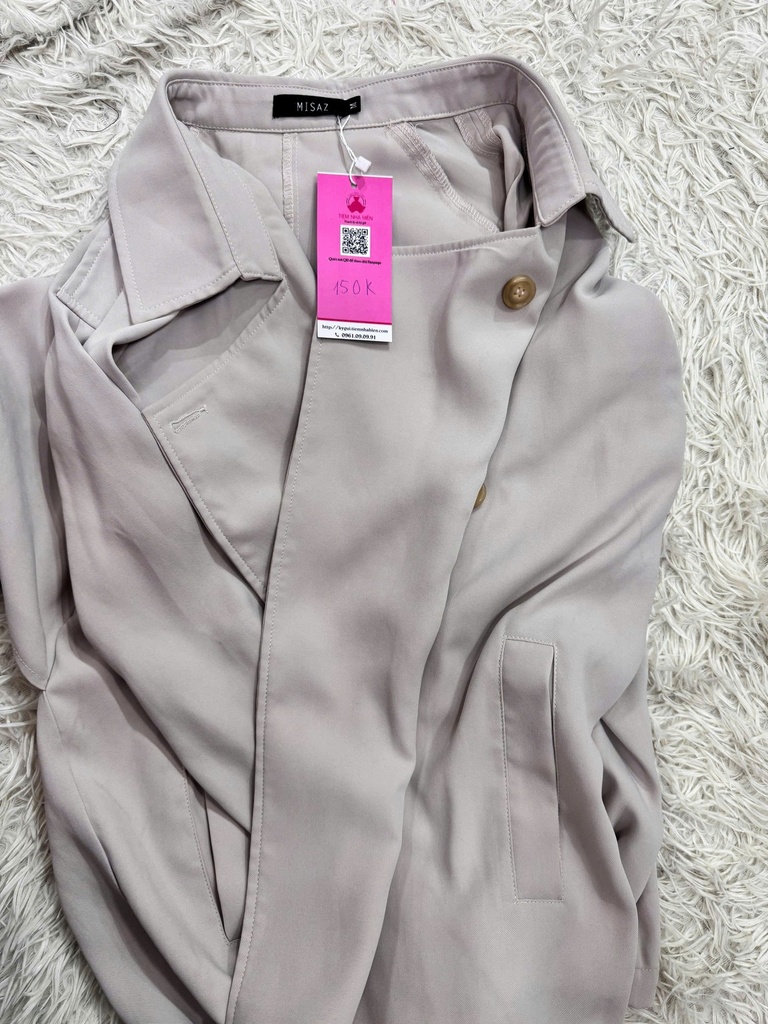 ÁO KHOÁC MĂNGTO TRẮNG NGUYET