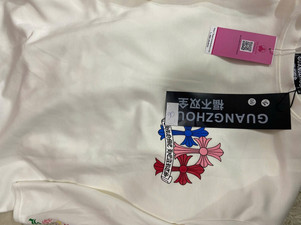 ÁO PHÔNG TRẮNG HỌA TIẾT NHIỀU MÀU THUY