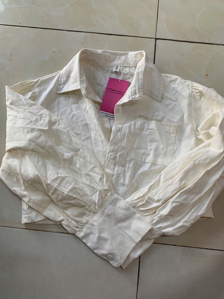 ÁO SƠMI TRẮNG CROTOP THUY