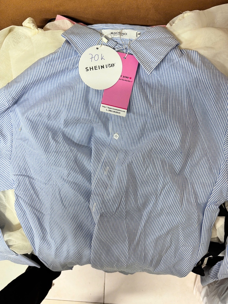 ÁO SƠMI KẺ BÁNH BÈO THUY