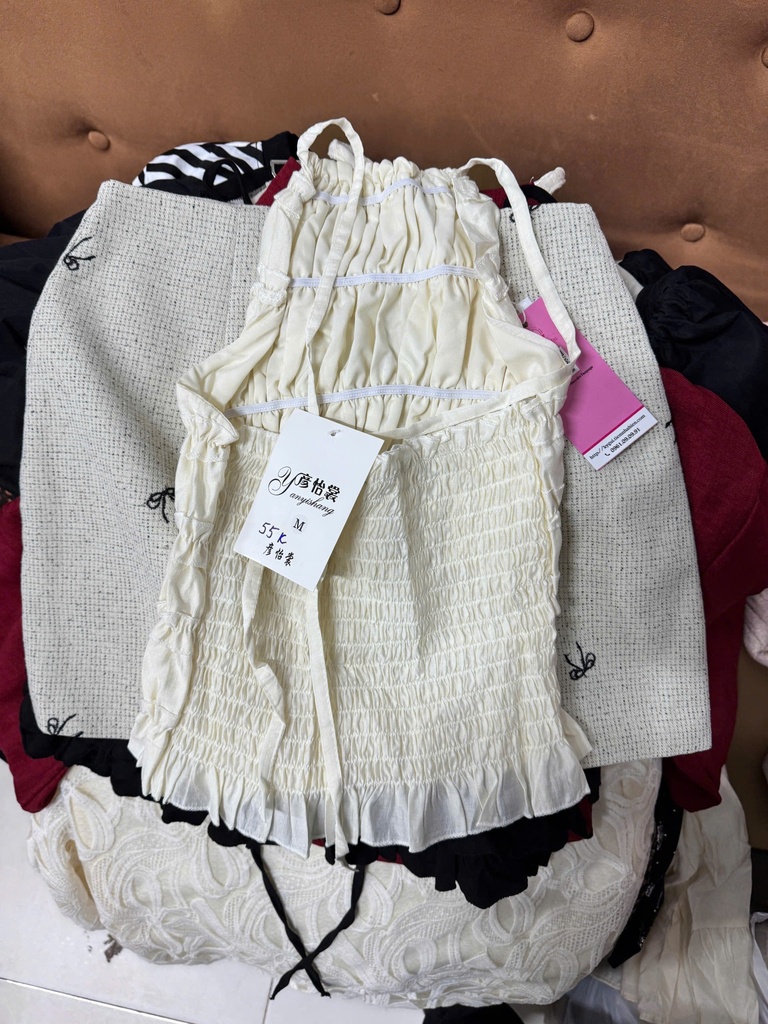 ÁO 2 DÂY NHÚN LƯNG KEM THUY