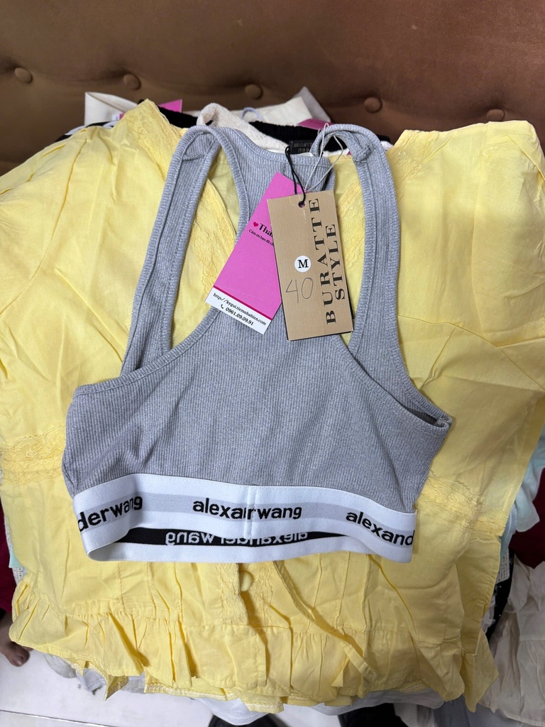 ÁO 2 DÂY XÁM ĐỒ TẬP THUY