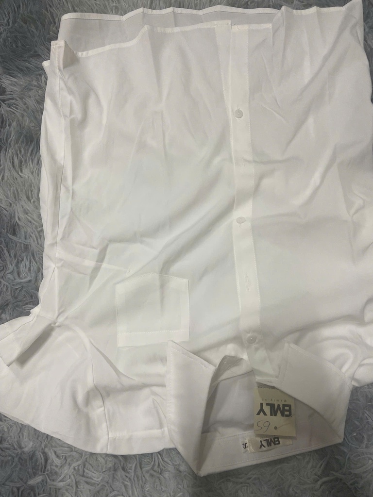 ÁO SƠ MI TRẮNG CỘC TAY THUY