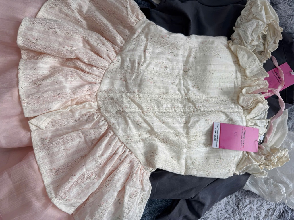 VÁY HỒNG BABYDOLL SEN