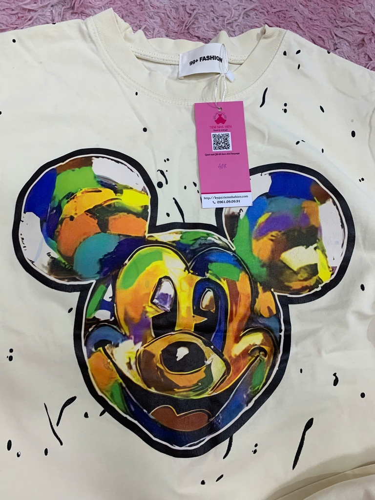 ÁO PHÔNG CỘC TAY TẮNG MICKEY T.LINH