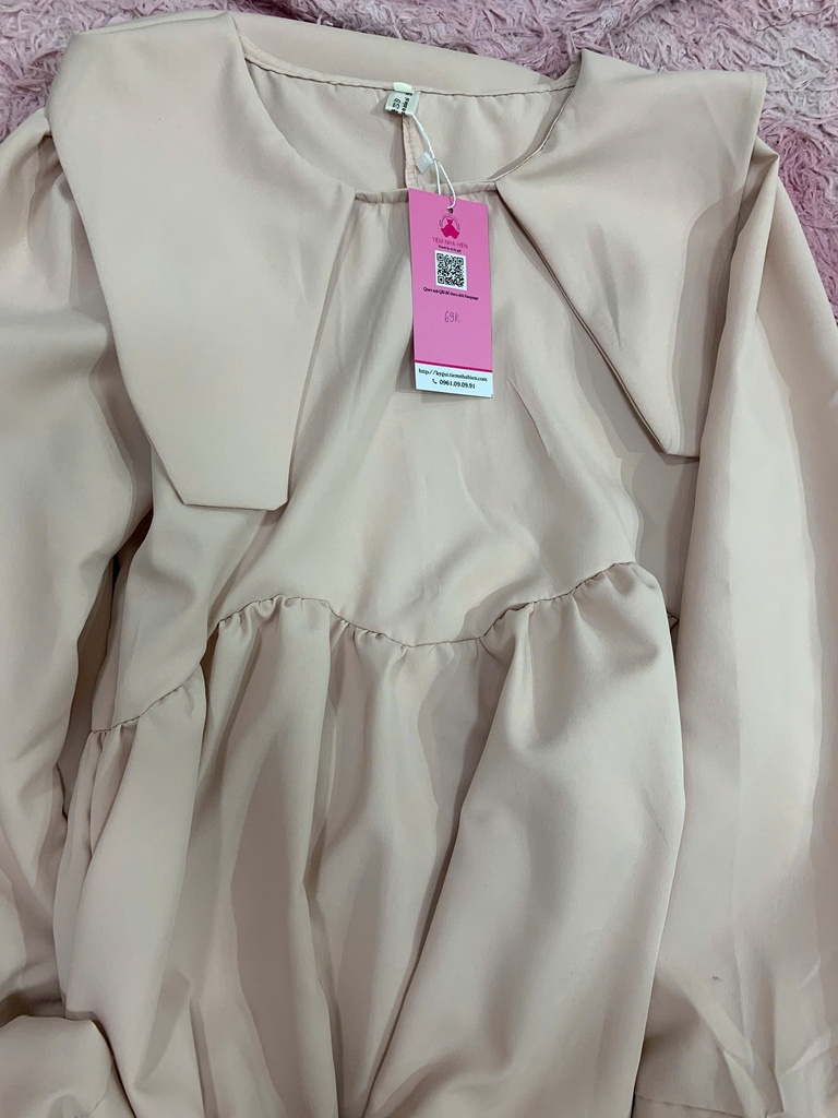 VÁY BABYDOLL TRẮNG KEM T.LINH