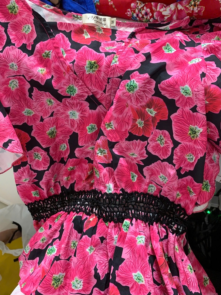 ÁO KIỂU HOA HỒNG THANH