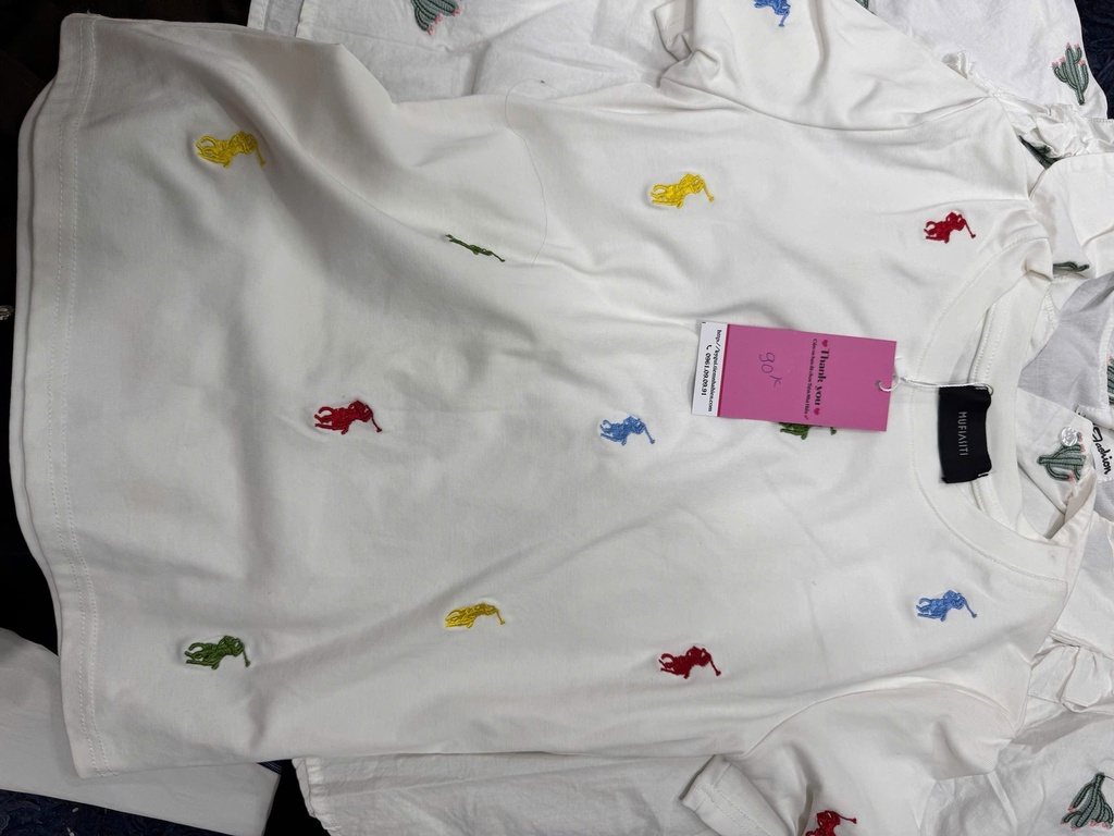 ÁO PHÔNG TRẮNG HỌA TIẾT POLO THAO