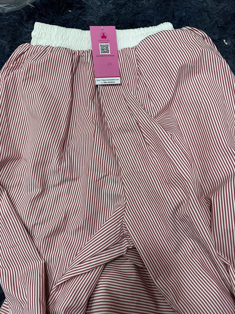 QUẦN DÀI HỒNG KẺ T.NGUYEN