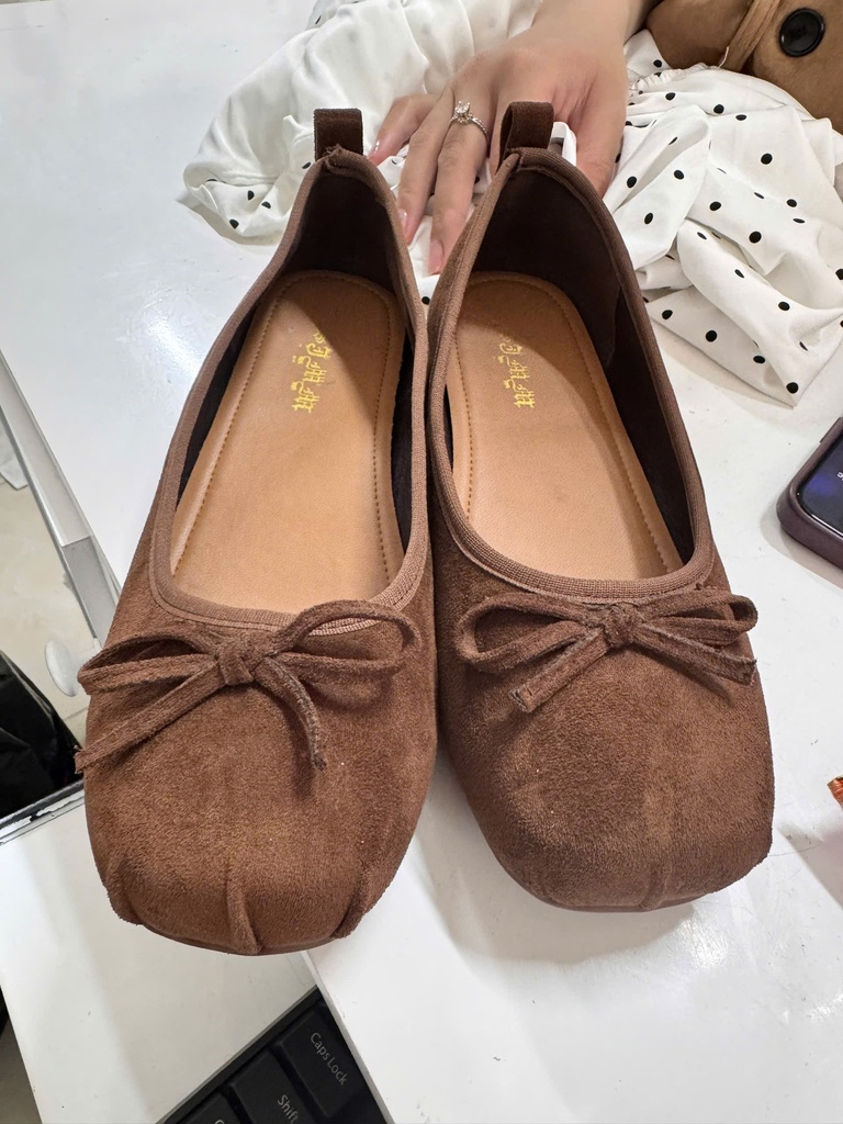 GIÀY BÚP BÊ NƠ NÂU LINH