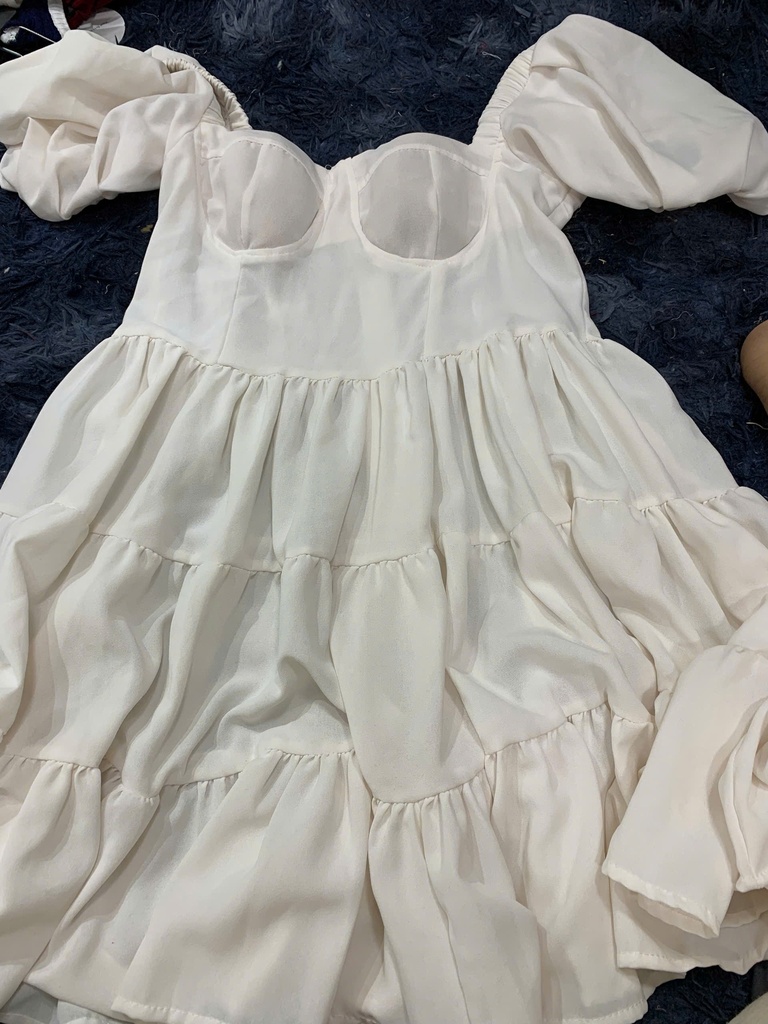 VÁY LIỀN TRẮNG CÓ ĐỆM MÚT NTKOANH