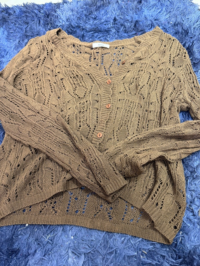 ÁO KHOÁC LEN NÂU MỎNG HA