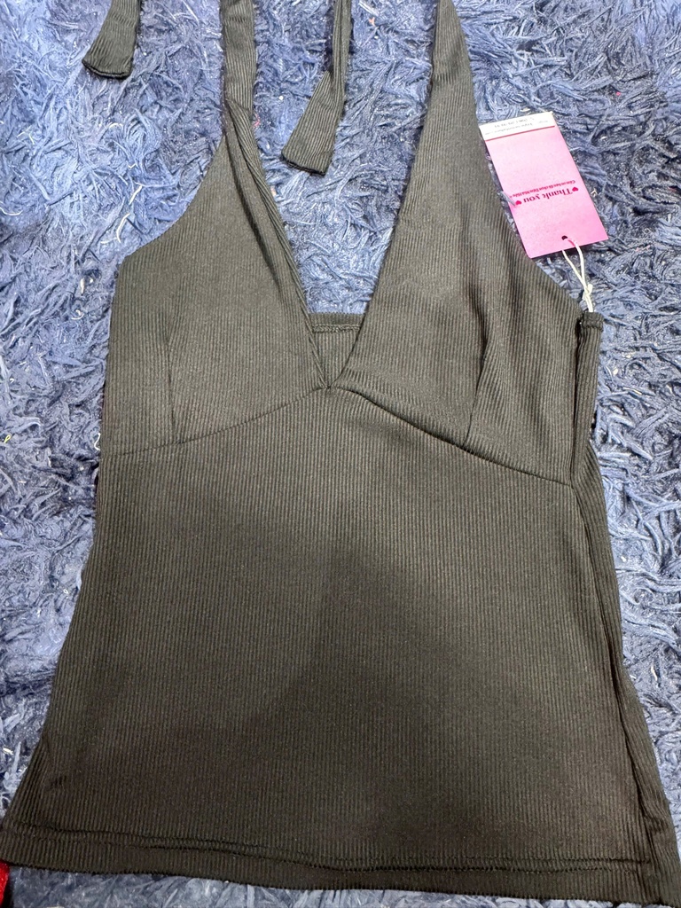 ÁO 2 DÂY ĐEN BUỘC CỔ HA