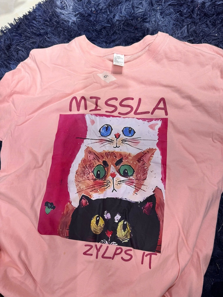 ÁO PHÔNG HỒNG CON MÈO VY