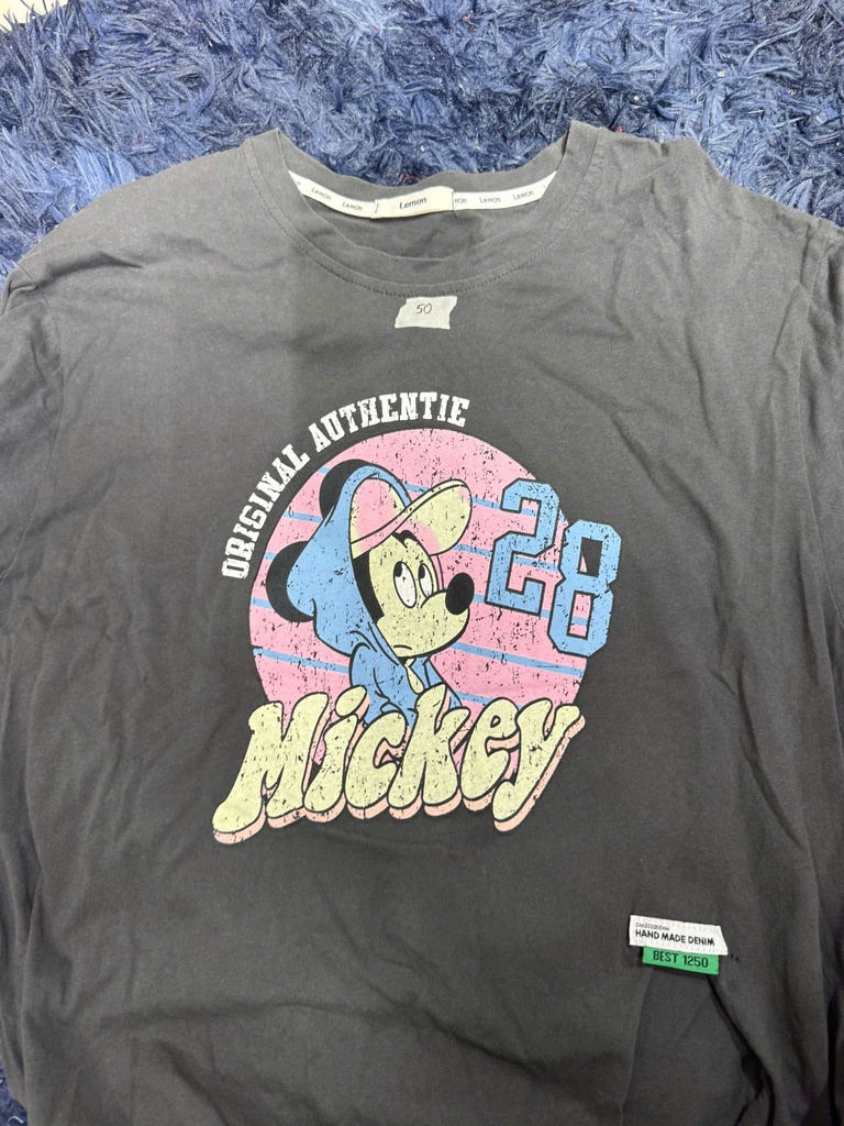 ÁO PHÔNG ĐEN MICKEY VY