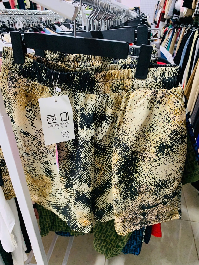 QUẦN ĐÙI CHẤM CHẤM XANH VÀNG THUY