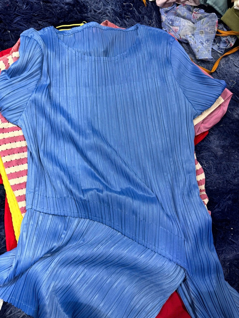 ÁO KIỂU XANH DƯƠNG THANH