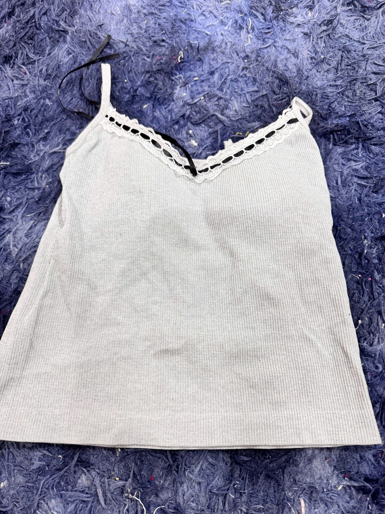 ÁO 2 DÂY TRẮNG REN ĐEN CÓ MÚT NGỰC NMPHUONG