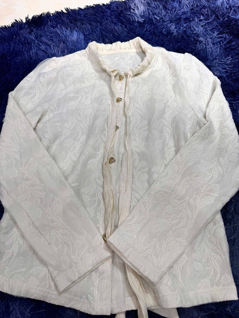 ÁO SƠMI TRẮNG ĐŨI BUỘC CỔ NMPHUONG