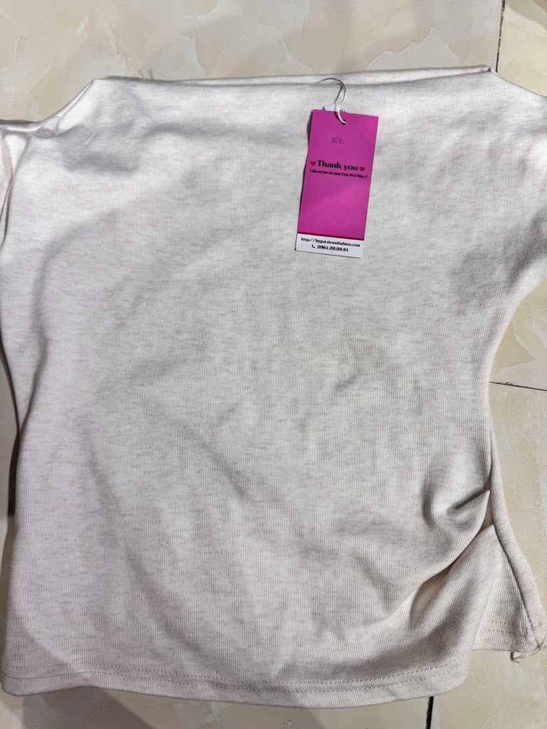 ÁO PHÔNG TRẮNG CỔ THUYỀN ANH