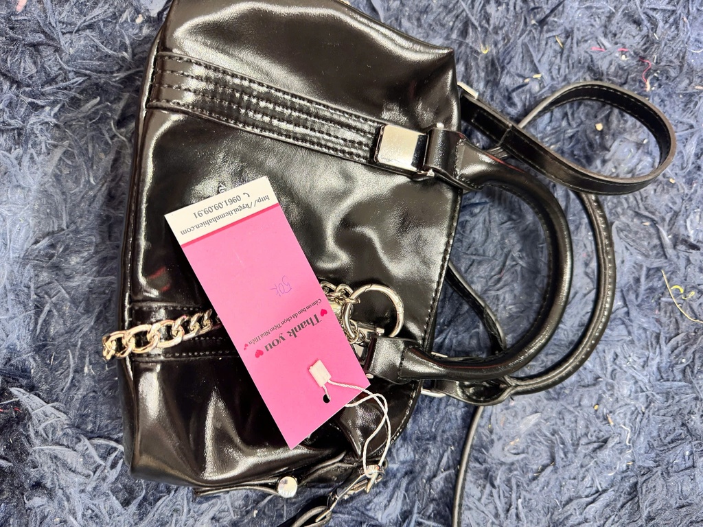 TÚI XÁCH DA ĐEN DIEU