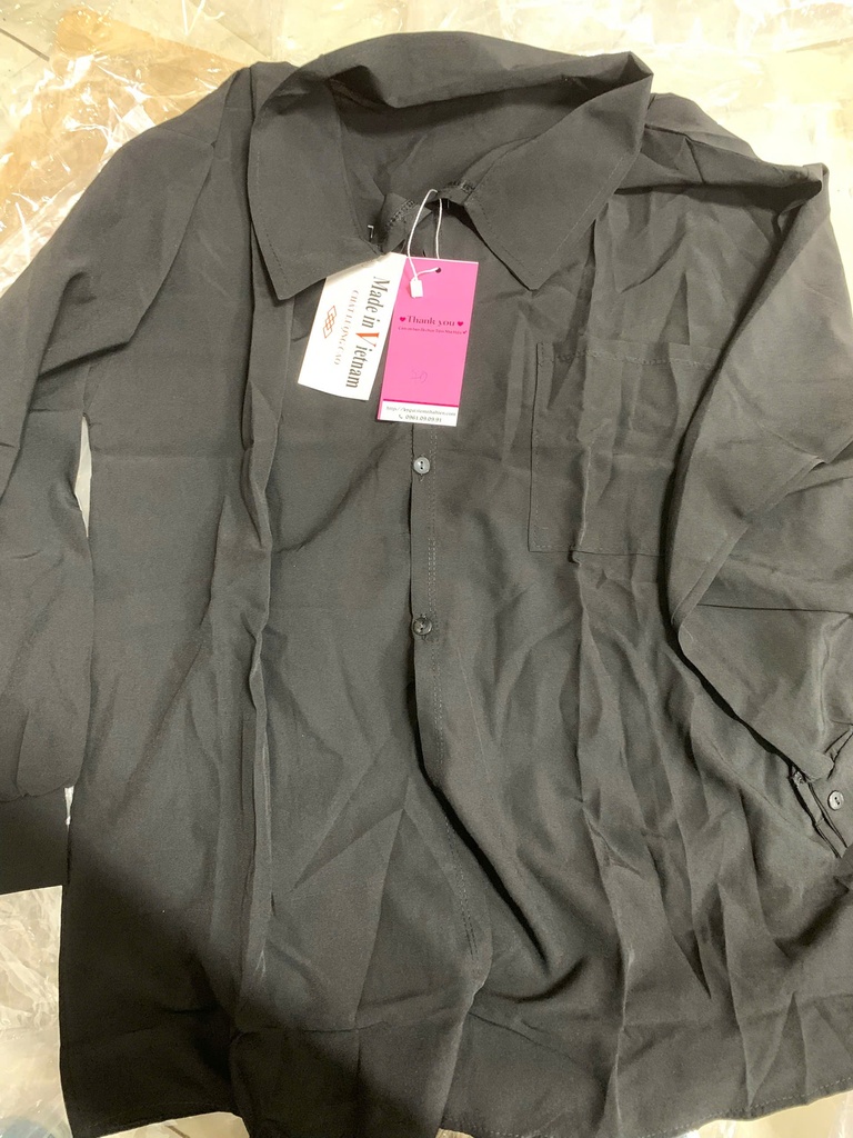 ÁO SƠMI ĐEN MADE IN VIETNAM XUAN
