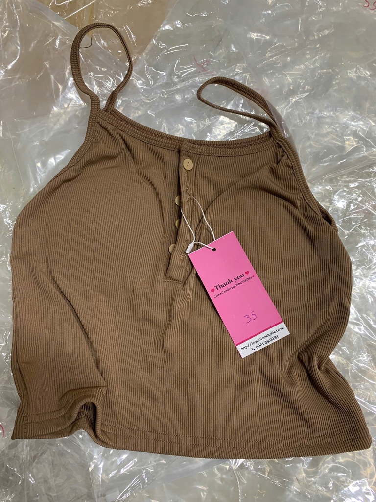 ÁO 2 DÂY NÂU CÓ MÚT NGỰC XUAN