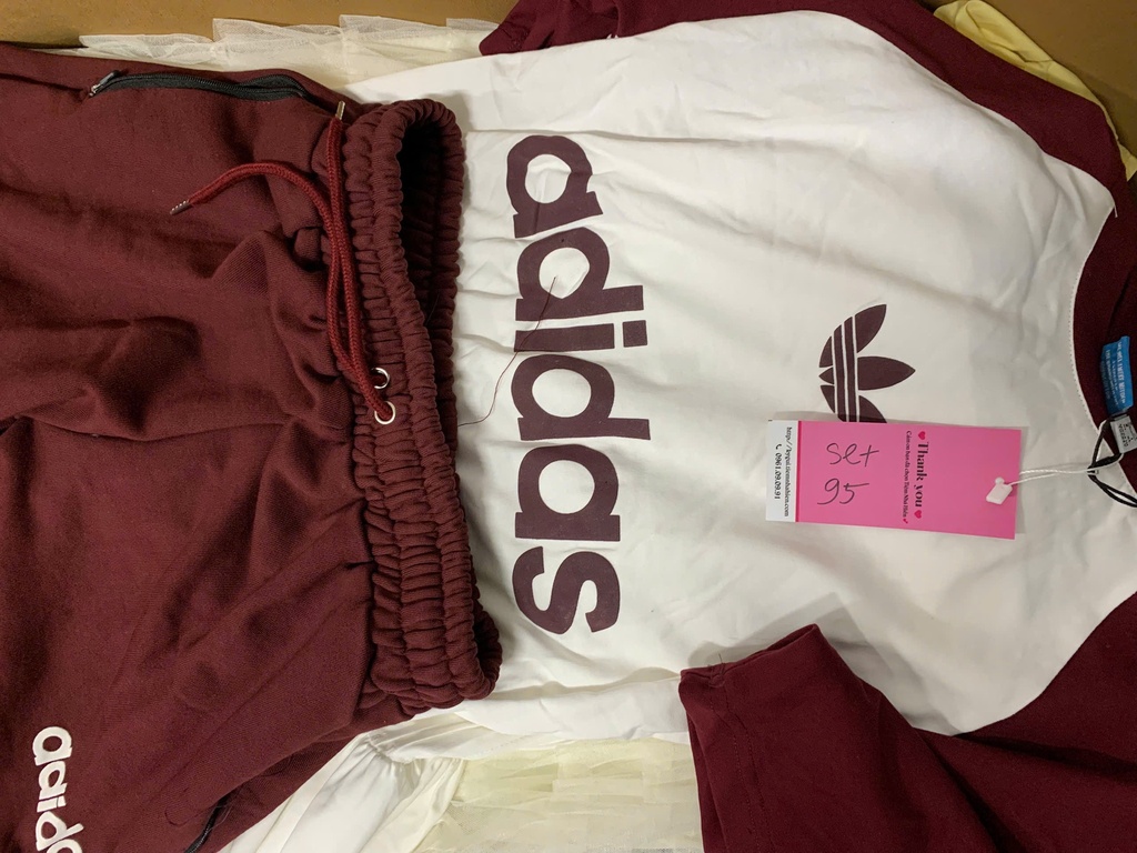 SET BỘ ADIDAS ĐỎ MẬN THUY