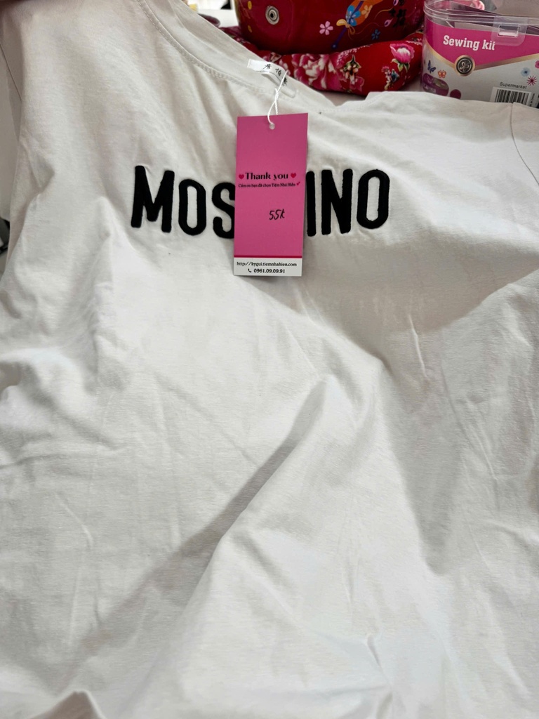 ÁO PHÔNG TRẮNG MOSCHINO NTMTHUY