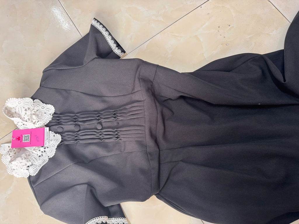 VÁY CÔNG SỞ ĐEN CÓ CỔ HTTHAO