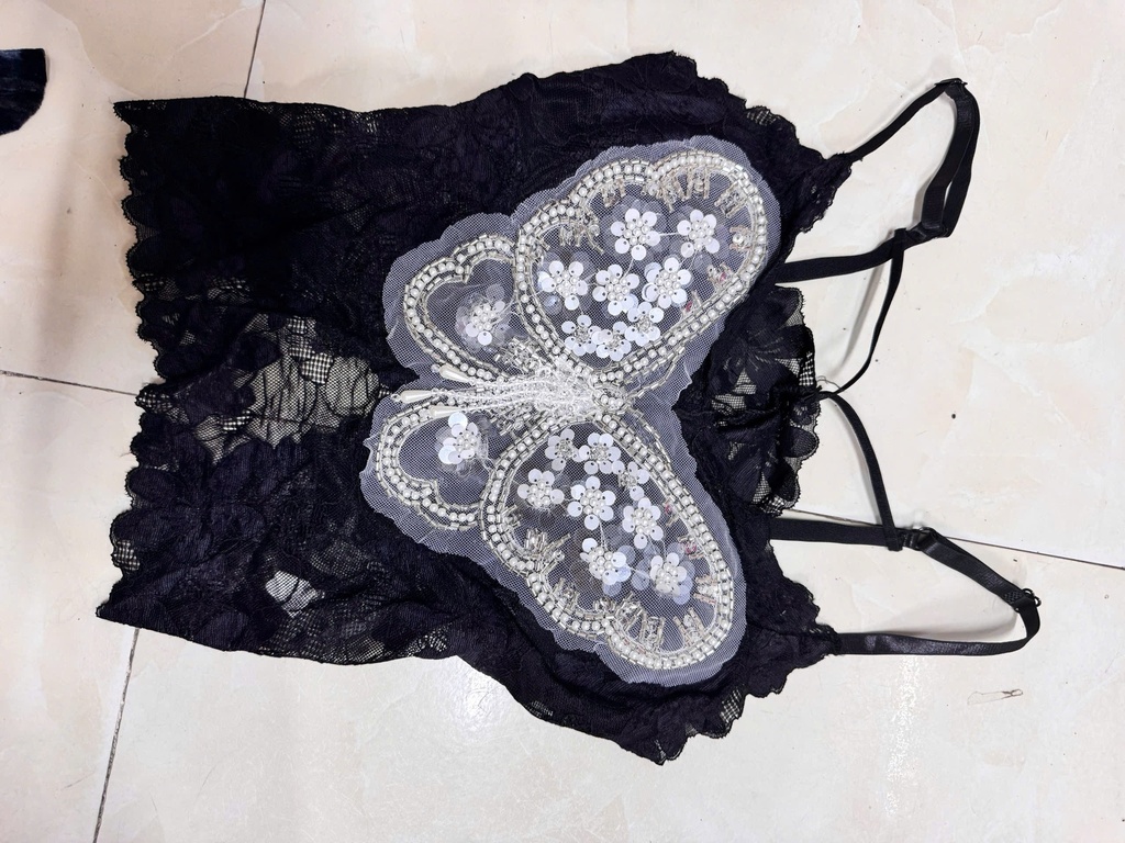 ÁO 2 DÂY ĐEN HỒ ĐIỆP NTKOANH