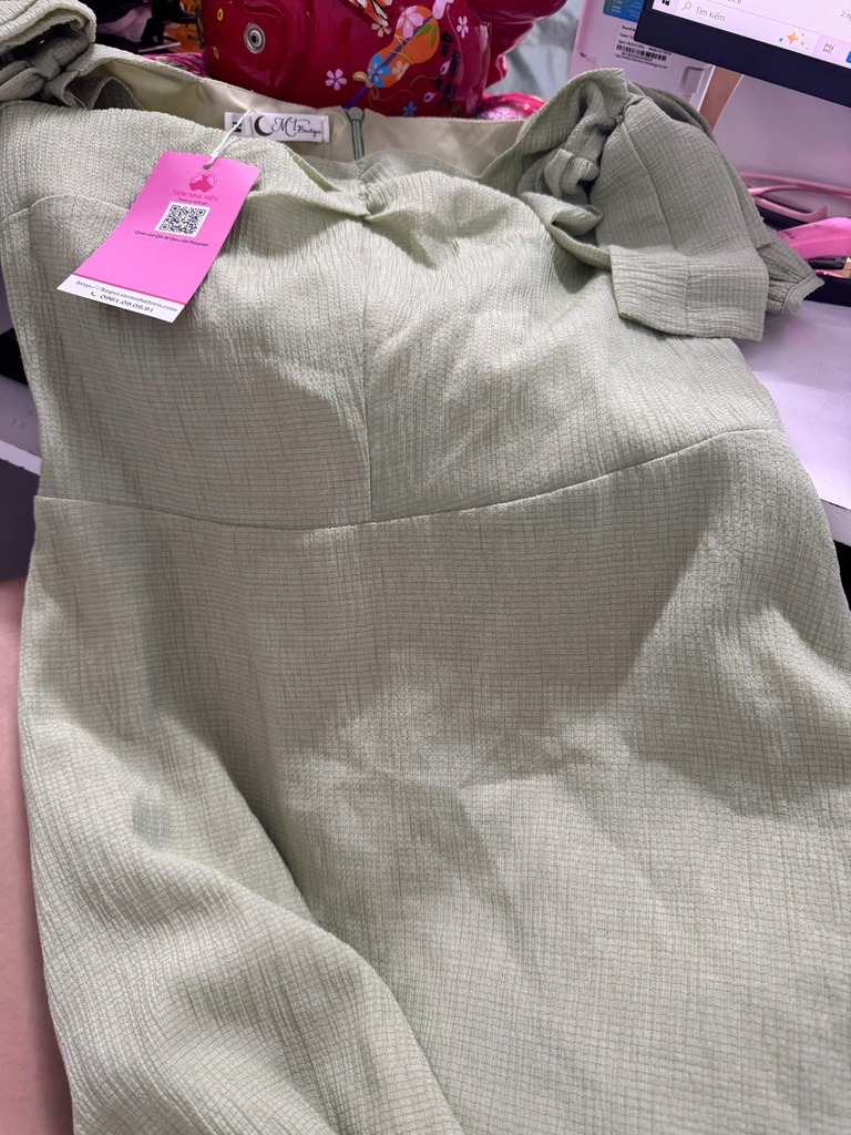 VÁY ĐŨI XANH LÁ NTHONG