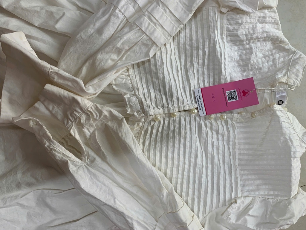 ÁO SƠMI TRẮNG CÚC NGỌC NTKDUNG