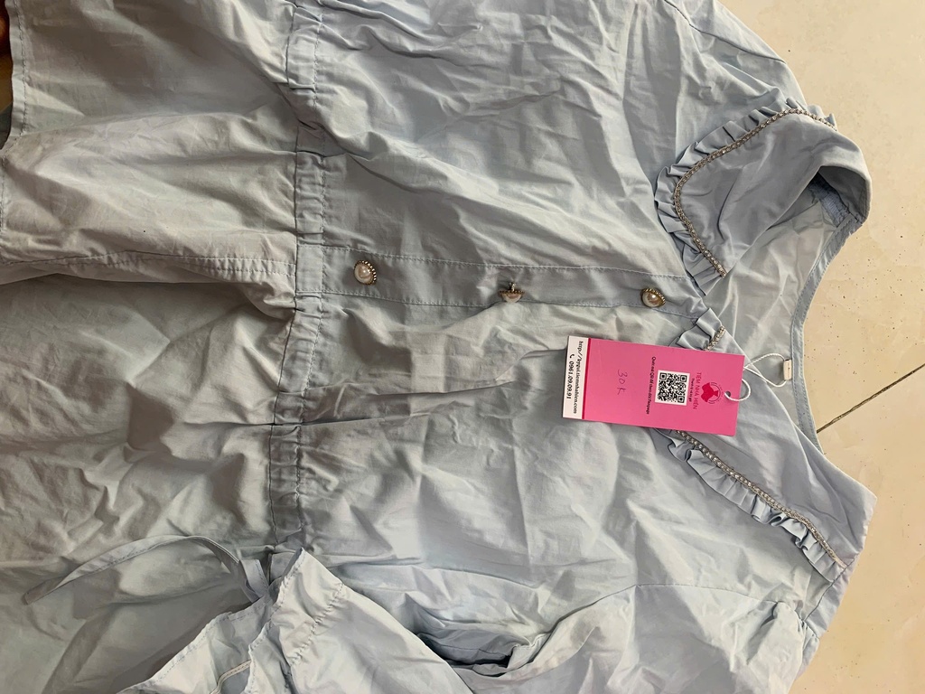 ÁO SƠMI XANH CỔ ĐÁ NTKDUNG