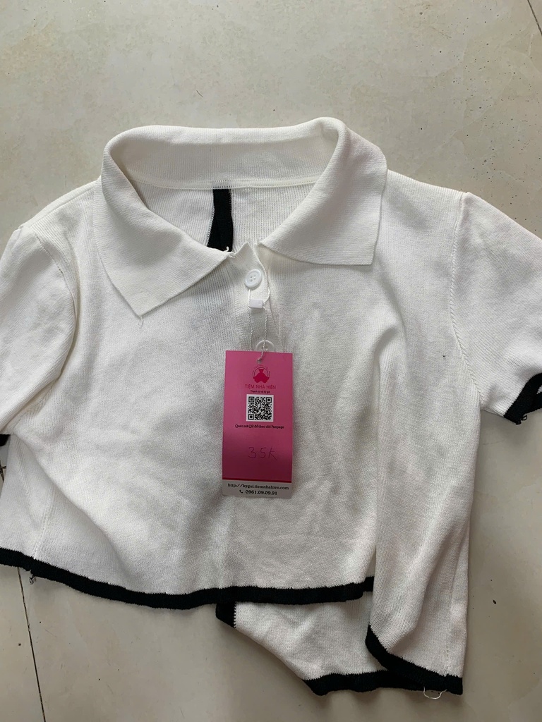 ÁO PHÔNG TRẮNG VIỀN ĐEN NTKDUNG